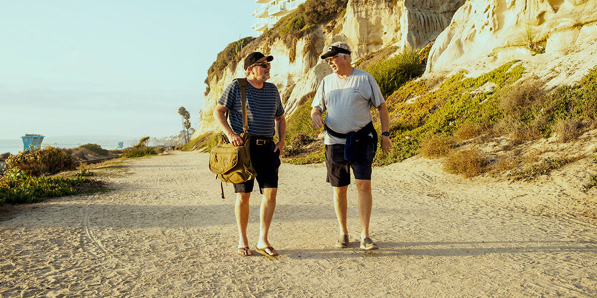 coaching programs walking on the beach